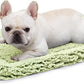 Stoutwool Indestructible Dog Bed - Fluffy Chew Proof Dog Crate Pad - Tough Kennel Pad for Aggressive Chewers - Washable, Ideal for Medium Breeds & Fits 30-Inch Crate - 29"x18", Gleam