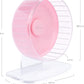 Niteangel Super-Silent Hamster Exercise Wheels: - Quiet Spinner Hamster Running Wheels with Adjustable Stand for Hamsters Gerbils Mice Or Other Small Animals (S, Pink)