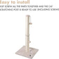 MECOOL 34” Tall Cat Scratching Post Premium Basics Kitten Scratcher Sisal Scratch Posts Trees with Hanging Ball for Indoor Cats, Beige