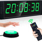 YZ Gym Clock for Home Gym with Start/Stop Button, Interval Timer for Workout, Stopwatch/Countdown Timer with Remote, 12/24H Digital Wall Clock, Portable Home Gym Accessories