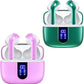 TAGRY 2 Sets X08 Forest Green and Sunset Pink Bluetooth Headphones True Wireless Earbuds 60H Playback Ear Buds with Wireless Charging Case in-Ear Earbuds with Mic