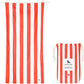 Dock & Bay Customized Beach Towel - Quick Dry, Sand Free - Compact, Lightweight - 100% Recycled - Includes Bag - Cabana - Waikiki Coral Red- Large