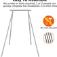TECSPEC 9.6 FT/115.3 Inch Adjustable Height Aerial Yoga Frame & Hammock, Professional Swing Stand with 18 FT/33FT Aerial Silk, 550lbs Max Capacity