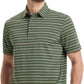 Rouen Mens Golf Shirt Moisture Wicking Dry Fit Performance Stripe Casual Collared Short Sleeve Golf Polo Shirts for Men