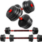 Adjustable Dumbbell Set, 5-44 lbs Free Weight Set with Connector for Barbell, Dumbbells, Push-Up Options, Fitness Exercises for Home Gym Suitable Men/Women