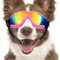 Dog Goggles Dog Sunglasses for Medium to Large Breed Anti-UV Eye Protection with Adjustable Straps- Pink