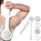 Electric Body Brush Back Scrubber for Shower, Waterproof Long Dual Handle Power Body Scrubber with 3 Heads, Rechargeable Bath Brush & 2 Speeds, for Cleansing, Exfoliating and Massaging Skin