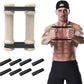 Rip Stick Portable Upper Body & Chest Workout Equipment with Adjustable Resistance Bands, Wooden Handles, Shoulder & Joint Rehab Home Gym – Muscle Strength & Flexibility Training (8 Bands Included)