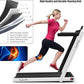 GYMAX Walking Pad, 2.25HP Foldable Treadmill with Smart App & Remote Control, Bluetooth LED Monitor, Small Spaces Compact Running Machine, Folding Portable Under Desk Treadmill for Home Office