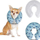 CuteBone Inflatable Dog Donut Collar with Removable Soft Fleece Covers for Small/Medium/Large Dogs and Cats After Surgery GWB05M