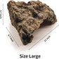 Reptile Simulation Rock Cave Hideouts Terrarium Habitat Décor Bearded Dragon Hideout for Turtles Lizards Snakes Crab (Large)