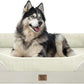 Washable Orthopedic Large Dog Bed - Extra Large Dog Beds with Bolsters Removable Orthopedic Foam Support Dogs Bed for XL Large Size Dogs with Waterproof Cover Non-Slip Bottom Pet Beds