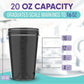 '-2 Pack- 20 oz Protein Shaker Bottles for Protein Mixes - 2x Wire Whisk | Leak Proof Shaker Cups for Protein Shakes and Pre Workout | Protein Shaker Bottle Pack