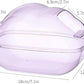 BUCATSTATE Sand Bath Container for Hamster Transparent Toilet with Scoop Set Dust Bath Sandbox Cage Accessories for Small Animals(Purple, Large)