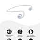 nwm GO Wireless On-Ear Speakers (Open Ear Earphones) Sound Leakage suppressed (PSZ Technology - Bone Conduction Alternative) Designed in Japan | Glacier White