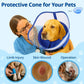 Soft Dog Cone Collar, Inflatable Donut Cones Alternative After Surgery for Large/Medium/Small Dogs to Stop Licking, XL Elizabethan Neck Ecollars of Shame with Anti-Lick Shield, Comfy Pillow Recovery