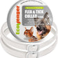 EcoVenger Flea & Tick Collar Repellent 2-Pack White, Fits Both Dogs & Cats, Built-in Pant-Based Formula Strong Repellency Slow Release, Lasting Deterrence and Protection, Pleasant Aroma, Waterproof