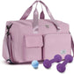 FIORETTO Women's Gym Duffle Bag with Shoes Compartment, 37L Capacity, Ideal for Travel, Gym, Sports, Duffel, Weekender