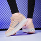 Wooowyet Roller Skate Shoes for Kids Boys Girls Rechargealbe Wheels Sneakers Fashion Roller Wheeled