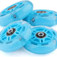 8pcs Inline Skate Wheels Led Light-Up Wheels 64/70/72/76/80mm w/Bushings 85-88A for Kids and Youth Beginners Children's Inline Skates Indoor/Outdoor Use (Blue, 80mm)
