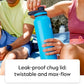 ThermoFlask Bottle with Spout Lid - Stainless Steel Water Bottles with Double-Wall Insulation & BPA-Free Spout Lids - Leak-Proof Reusable Bottles & Lids - 40 oz, Superior Blue / Mauve (2 Pack)