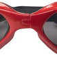 LECONPET Small Dog Sunglasses Waterproof Windproof UV Protection Pet Sunglasses Dog Goggles for Doggy Puppy Cat (Red)
