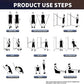 WHATAFIT Resistance Bands, Exercise Bands，Resistance Bands for Working Out, Work Out Bands with Handles for Men and Women Fitness, Strength Training Home Gym Equipment