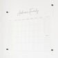 Personalized Clear Acrylic Calendar for Wall, Calendar Whiteboard for Wall, Dry Erase Wall Calendar, Wall Calendar Organizer System for Home (Cursive, Grey, 38"W x 26"H)
