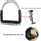 Flex Stainless English Saddle Stirrups Iron Pads Knee Ankle Stress Pain Relief