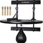 Heavy Duty Adjustable Speed Bag Platform Kit 24" + Speed Punching Ball (10"x7") Adjustable Height Wall Mount Professional Fitness Ball Boxing Reaction Training Kit