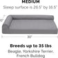 Furhaven Cooling Gel Dog Bed for Medium/Small Dogs w/ Removable Bolsters & Washable Cover, For Dogs Up to 35 lbs - Pinsonic Quilted Paw L Shaped Chaise - Titanium, Medium
