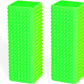 2pcs Pet Dog Cat Hair Remover, Pet Hair Removal Tool, Hollow Cleaner Brush for car，Interior, Furniture, Sofa (green and green)