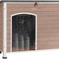 Dog House Outdoor & Indoor Wooden Dog Kennel for Winter with Raised Feet Weatherproof for Small & Medium & Large Dogs,Unique All-Around Iron Frame，Light Brown