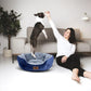 Asvin Small Dog Bed for Small Dogs, Cat Beds for Indoor Cats, Pet Bed for Puppy and Kitty, Extra Soft & Machine Washable with Anti-Slip & Water-Resistant Oxford Bottom, Blue, 20 inches