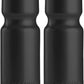 Bike Water Bottle Holder & Bottle Combo – 2-Pack 22 oz Sports Squeeze Bottles with Pull Top Cap & Easy-Install Bike Cage – Made in USA – 50 Strong Brand
