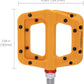 FOOKER MTB Pedals Mountain Bike Pedals 3 Bearing Non-Slip Lightweight Nylon Fiber Bicycle Platform Pedals for BMX MTB 9/16"