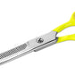 Laazar Dog thinning shears for dogs - Sharp Stainless Steel Blades with Colorful Handles, Safe and Easy-to-Use With Beautiful results, Long Lasting dog grooming thinning shears