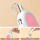 Odoland Cat Nail Clipper with LED Light and Nail File, Dog Claw Trimmer with Bright Light to Avoid Excessive Cutting - Pet Grooming Tool for Tiny Dog Cat Kitten Bunny Rabbit Pink