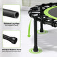 ONETWOFIT Foldable Rebounder Trampoline for Adults, 40/42/45” Mini Fitness Trampoline W/Adjustable Foam Handle Bungees, Quiet Exercise Trampoline for Personal Indoor Workout