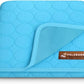 Dog Cooling Mat- Ice Silk Summer Comfort, Self Cooling, Non-Slip Dog Pad, Durable & Washable, Mat for Extra Large Dogs 85x115 cm, Support Shelter Dogs with Every Purchase (Blue)