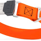 Dogline Biothane Waterproof Dog Collar with Herm Sprenger Stainless Steel Quick Release Buckle – Heavy Duty Tactical Durable Collar for Dogs – Comfortable and Safe Pet Collar, W 3/4" L 12-19", Orange
