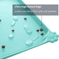 Waterproof Pet Feeding Mat with High Raised Edges, Heavier and Thicker Placemats for Cat Dog Water Bowl with BPA Free, Dogs Cats Food Mats for Messy Drinkers to Prevent Spill and Protect Floors