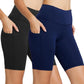 baleaf Women's 8"/ 5"/ 3" Biker Shorts High Waist Yoga Workout Gym Running Volleyball Spandex Shorts with Pockets
