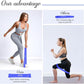 VEICK Resistance Loop Exercise Bands, Elastic Workout Bands for Men Women, Set of 5 Different Resistance Levels Stretch Band for Home Fitness Stretching Strength Training Physical Therap