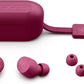 JLab Go Air Pop+ True Wireless Bluetooth Earbuds in Dark Pink Plus Cloud Foam Mnemonic Earbud Tips