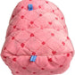 WOWOWMEOW Guinea Pig Cave Bed Small Animals Warm Cage Hanging Bed for Rat, Chinchilla, Hedgehog, Rabbit (M, Poker-Pink)