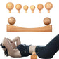 Psoas Release Tool,Neck Back Psoas Hip Hook Stretcher,Wood Therapy Massage Tools,with Adjustable 6 Massage Heads