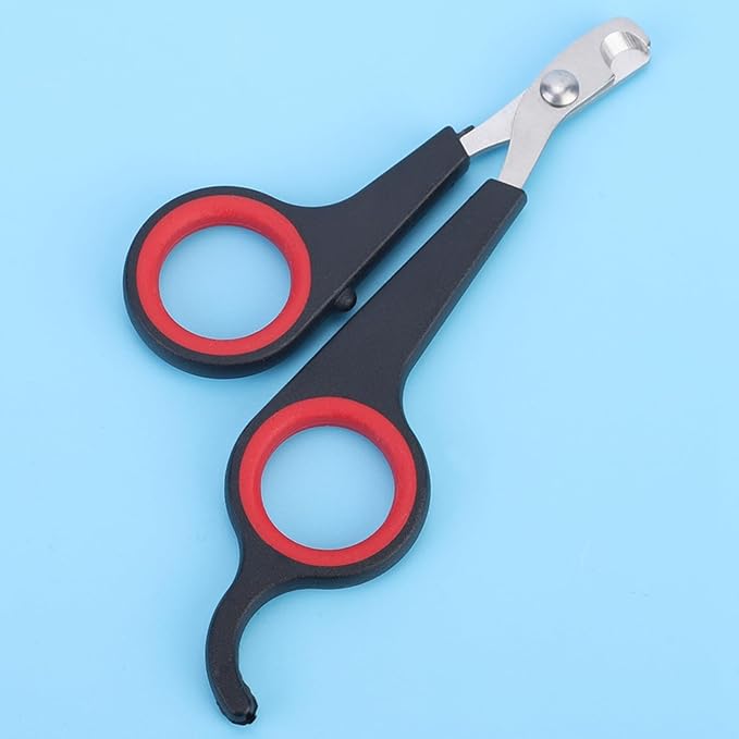 Cat Nail Trimmer, Pet Nail Clippers, Stainless Steel Bird Nail Clippers, Comfortable Cat Nail Cutter, Small Animal Nail Clippers 4.6x2.4In for Bird, Rabbit, Dog, Parrot