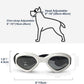 LECONPET Small Dog Sunglasses Waterproof Windproof UV Protection Pet Sunglasses Dog Goggles for Doggy Puppy Cat (White)