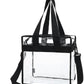 FlowFly Insulated Lunch Cooler Bag - Tote Bag Organizer for Women/Men, Clear#Black